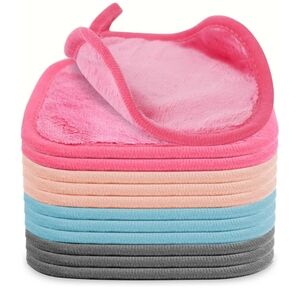 Makeup Remover Pads Reusable Microfiber Face Cloths 6x6 Washable Set of 3
